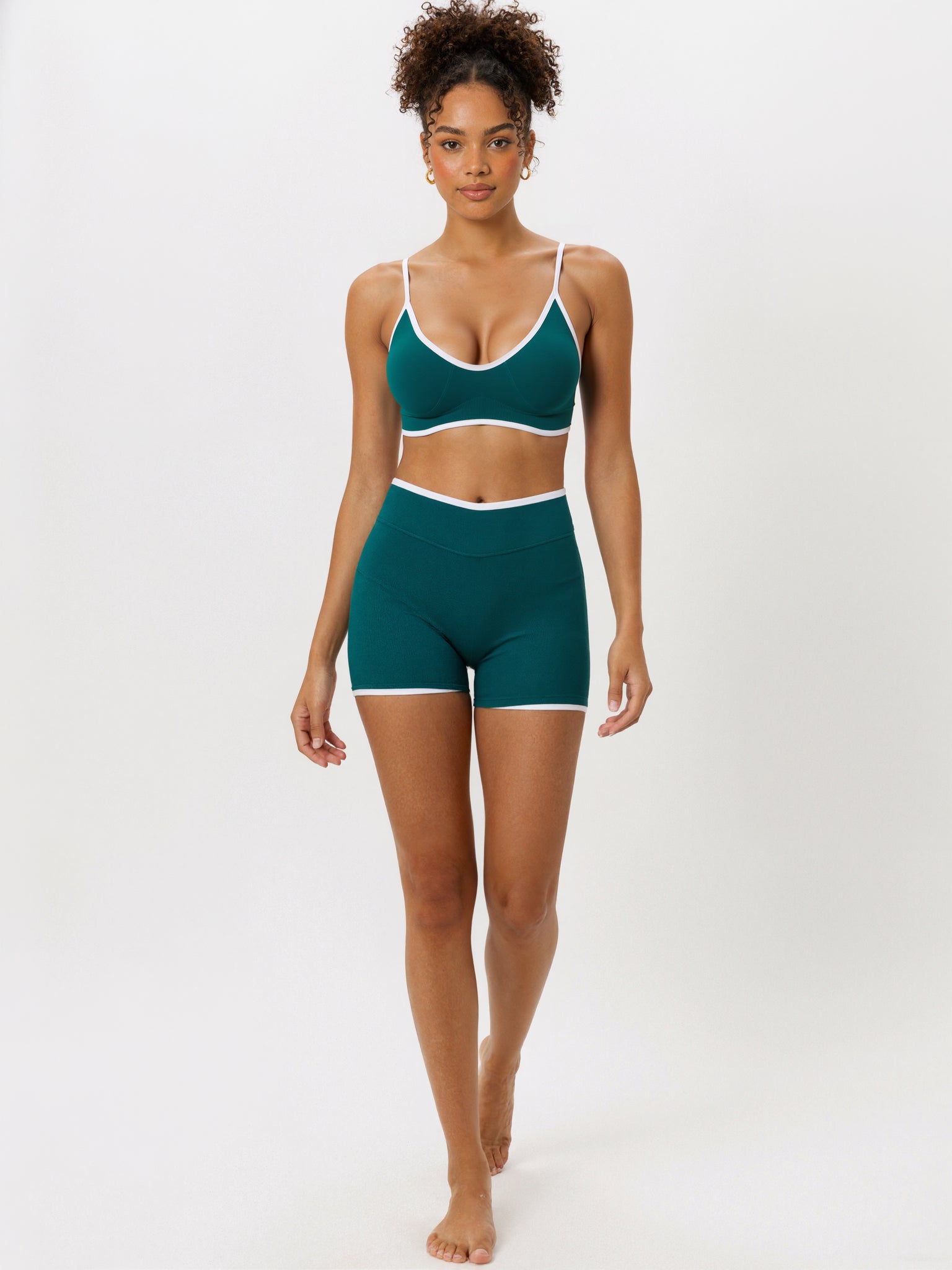 The Elevate Seamless Long Sleeve & Thin Strap Sports Bra Top