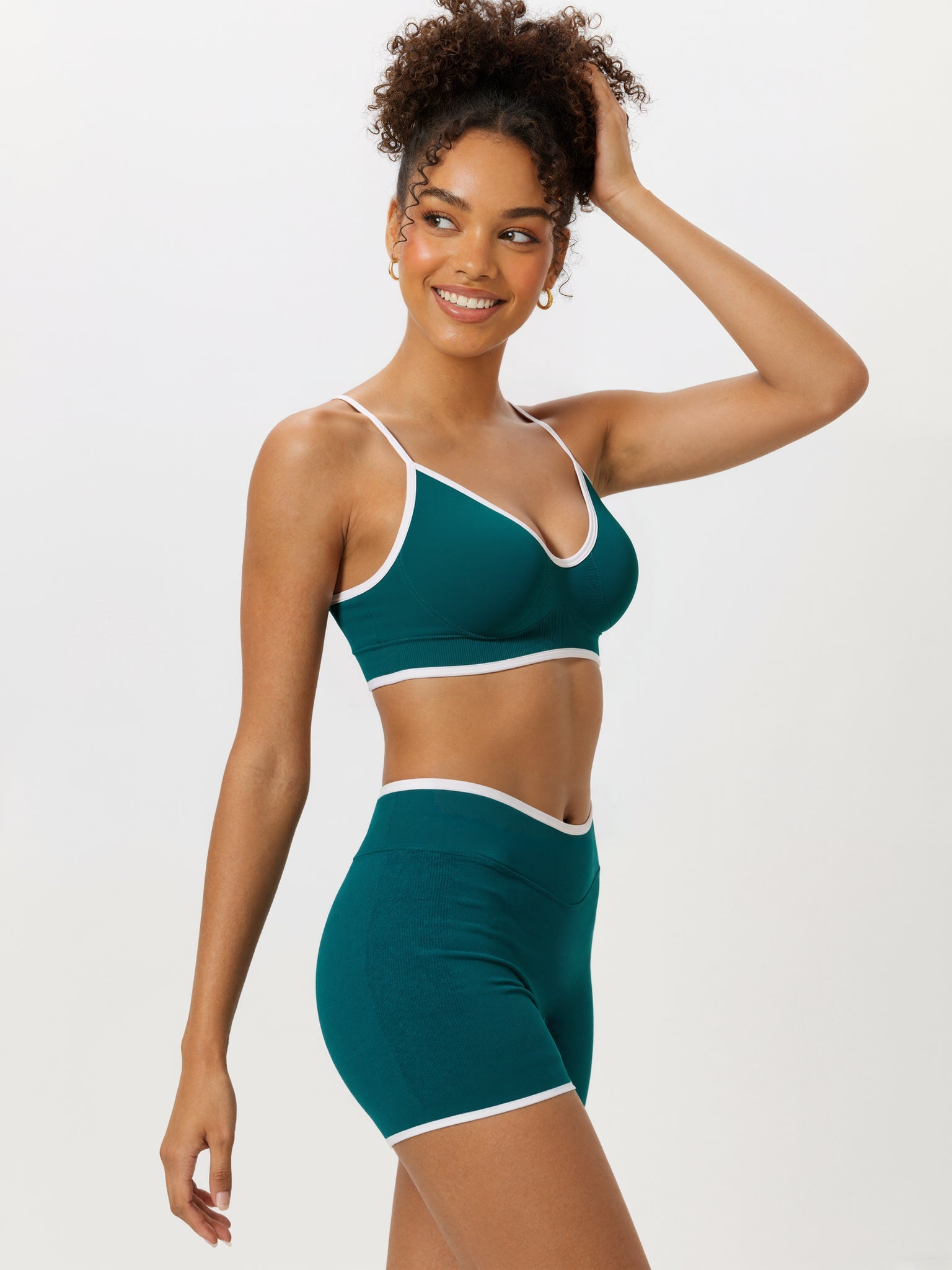 The Elevate Seamless Long Sleeve & Thin Strap Sports Bra Top