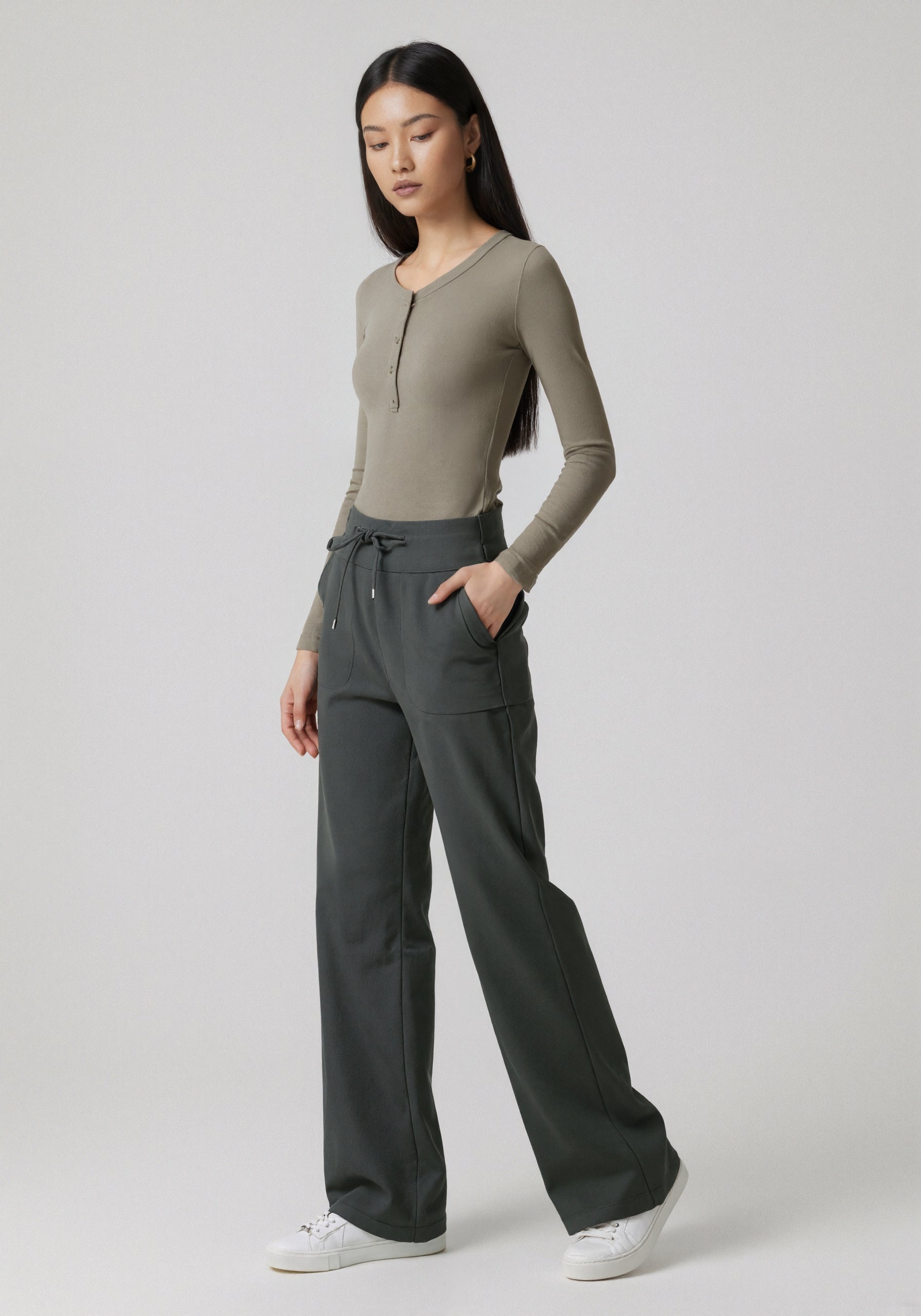 The Aura Washed Air-layer Loose Yoga Pants