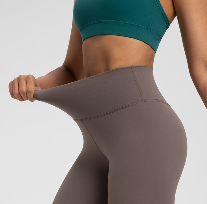 High-Waist Seamless Lycra Leggings for Yoga & Pilates
