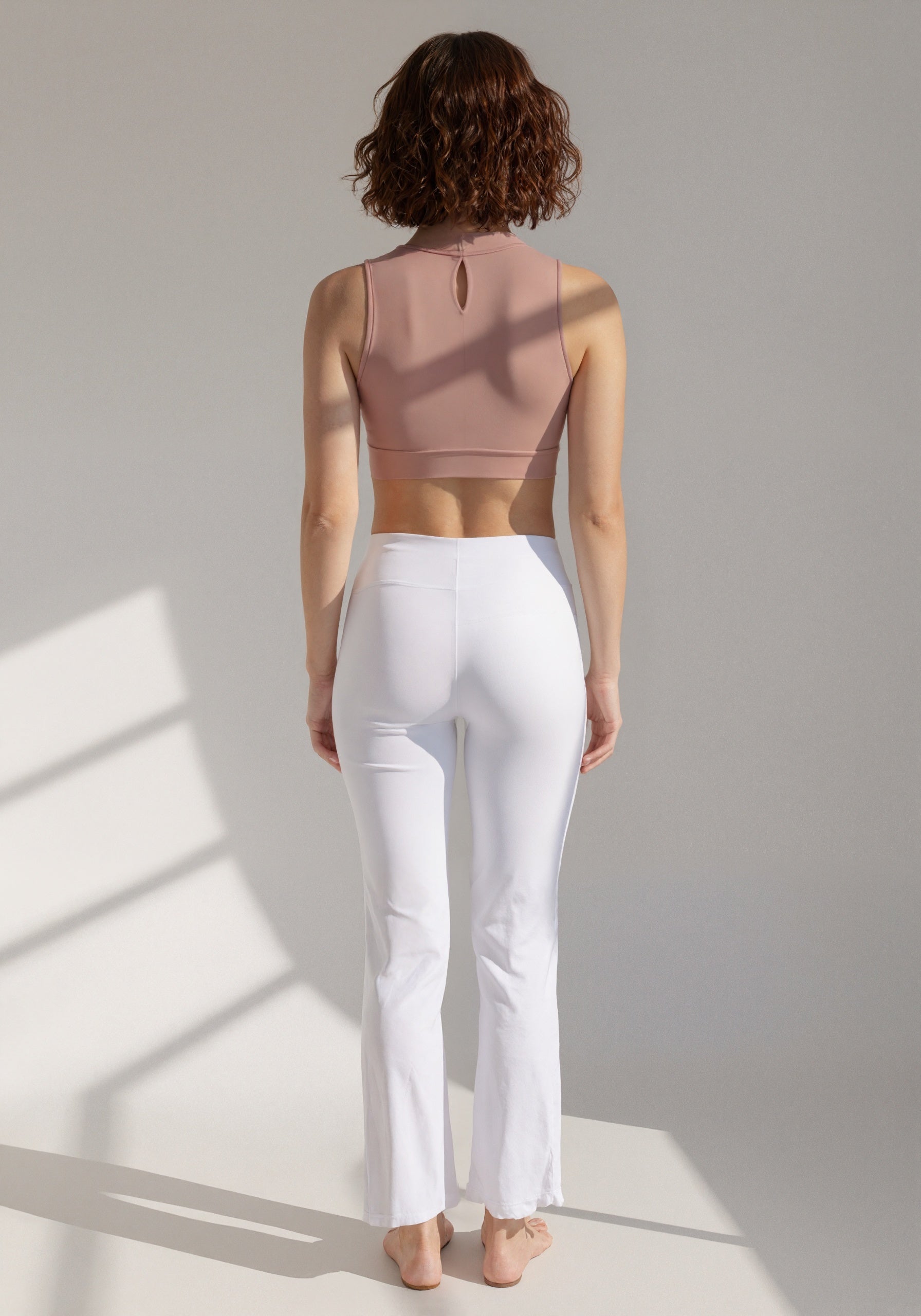 High Support Sports Bra with Chinese Knot Button Design