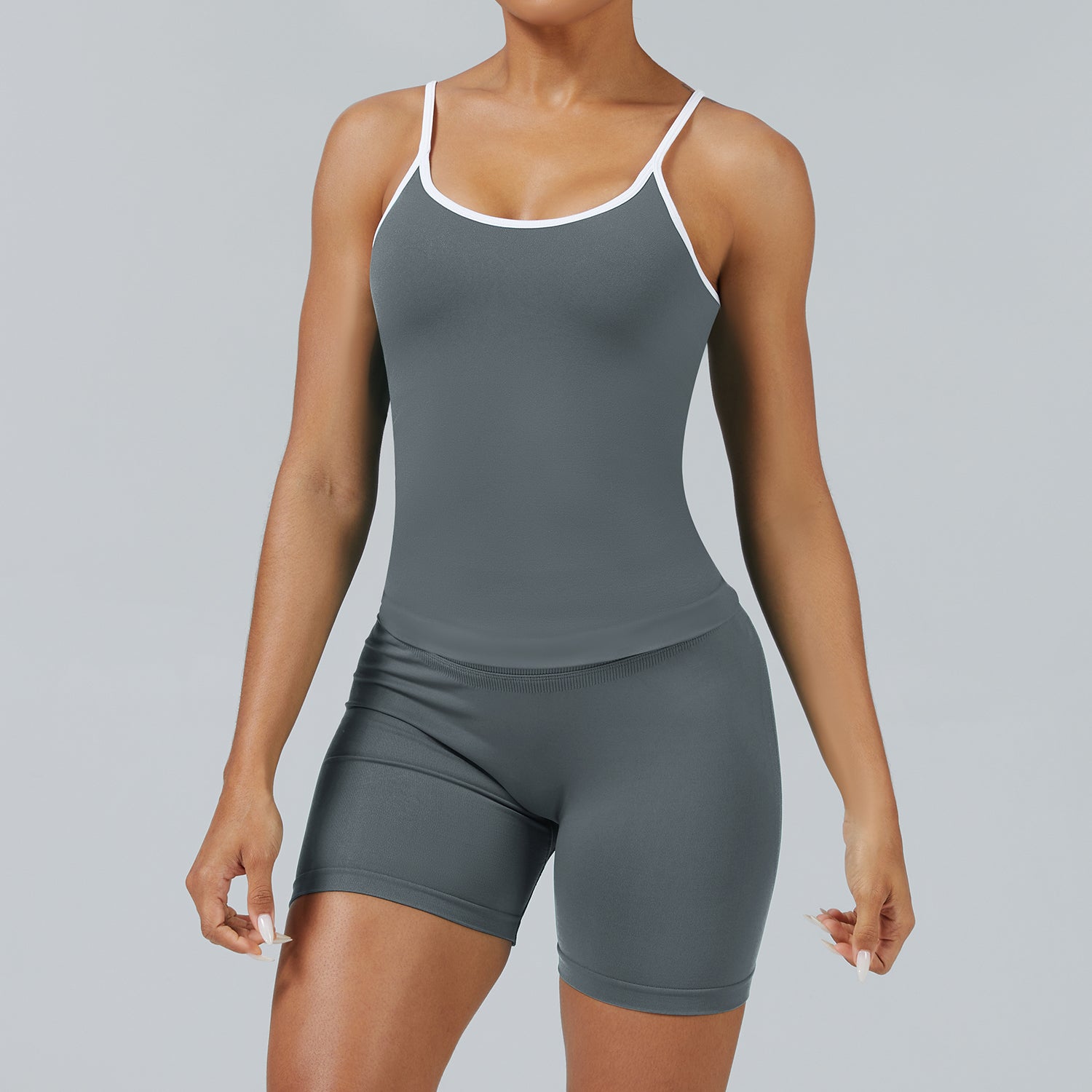 The Elevate Seamless Long Sleeve & Thin Strap Sports Bra Top