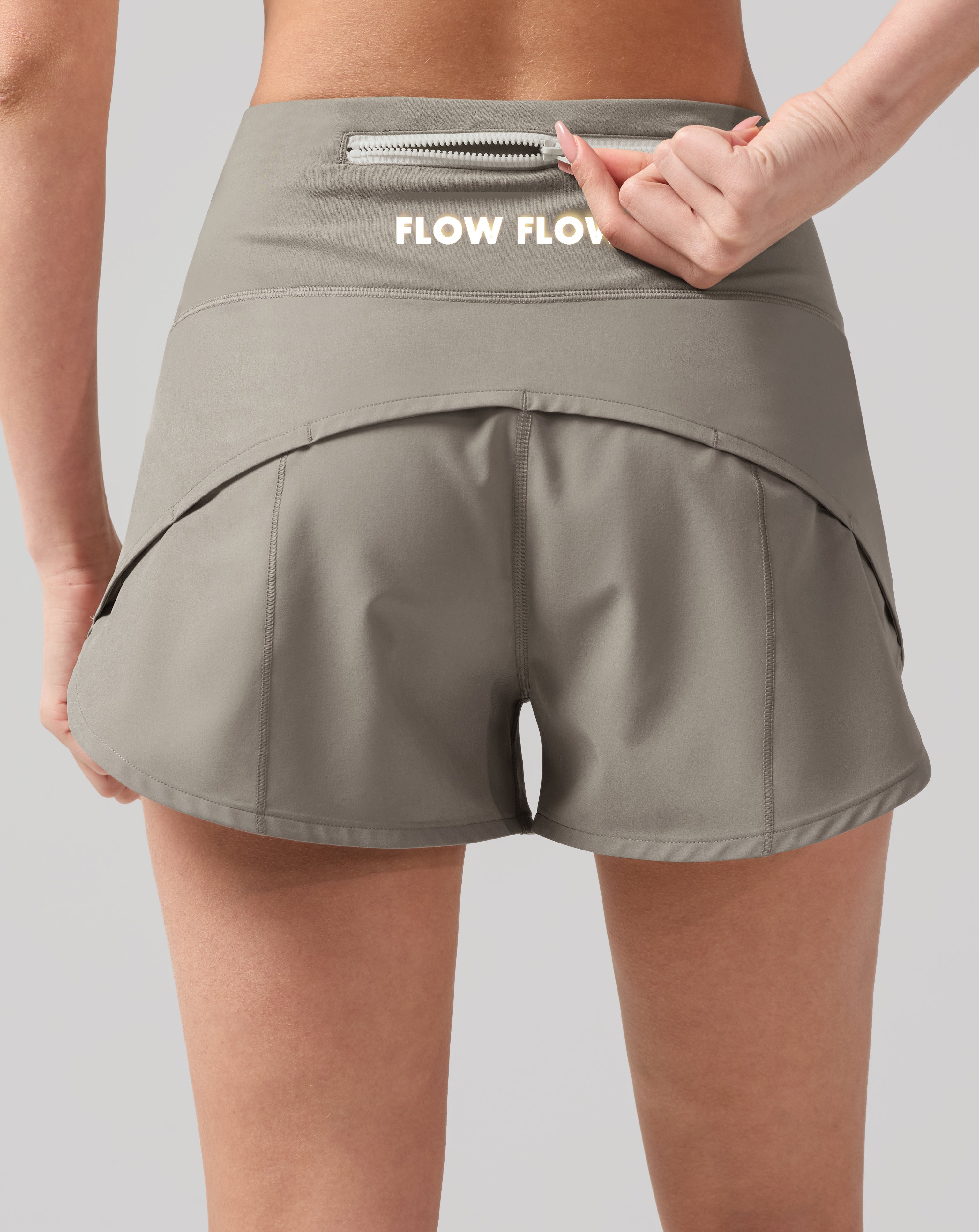 Effortless Lightweight Running Shorts with Zip Pocket