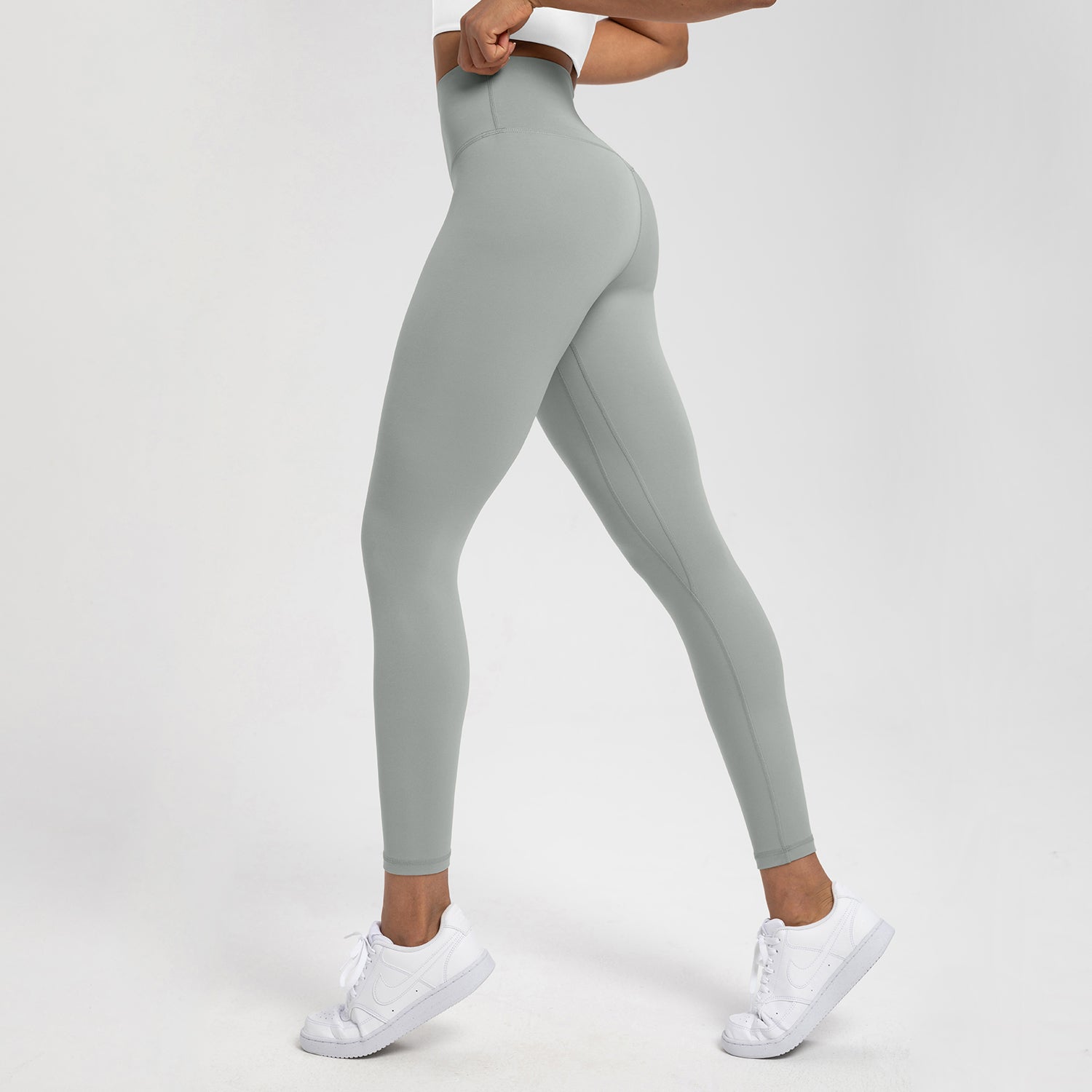 High-Waist Seamless Lycra Leggings for Yoga & Pilates