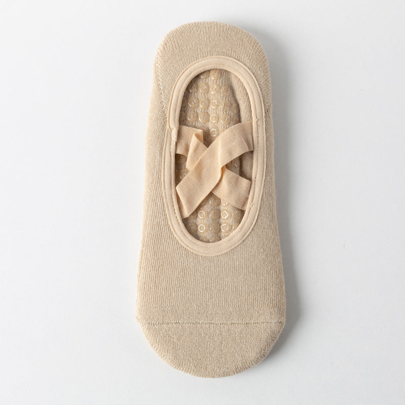 Inner Balance Cross-Strap Grip Non-slip yoga Socks