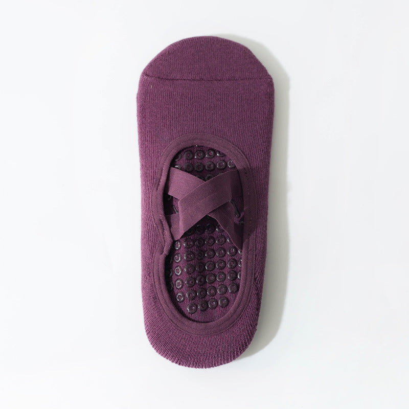 Inner Balance Cross-Strap Grip Non-slip yoga Socks