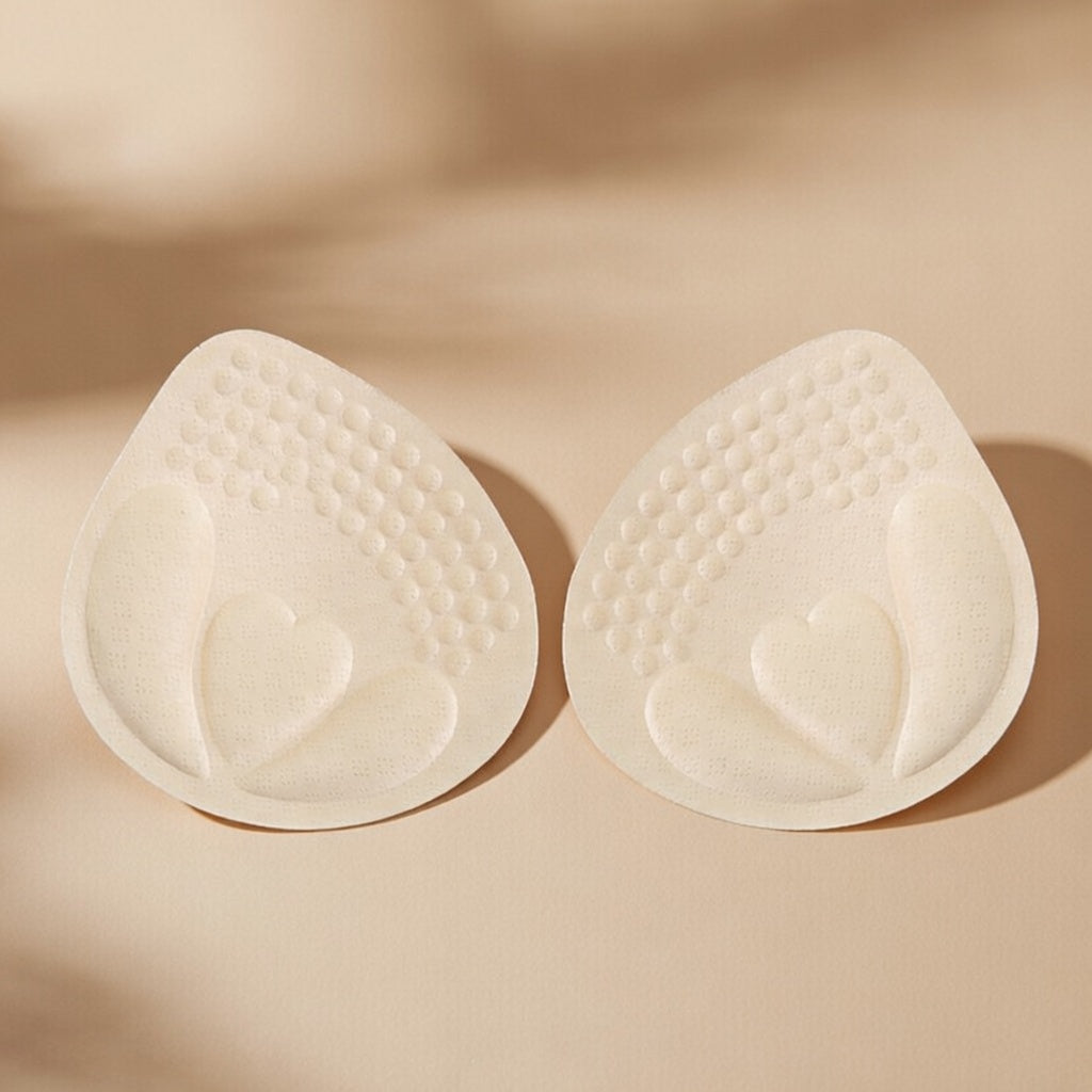 FLOW FLOW Bra Pads Extra Thick Heart-shaped Pads(1in) / Beige / One size The Sensate Removable Bra Pads Inserts for Onesie & Sports Bra