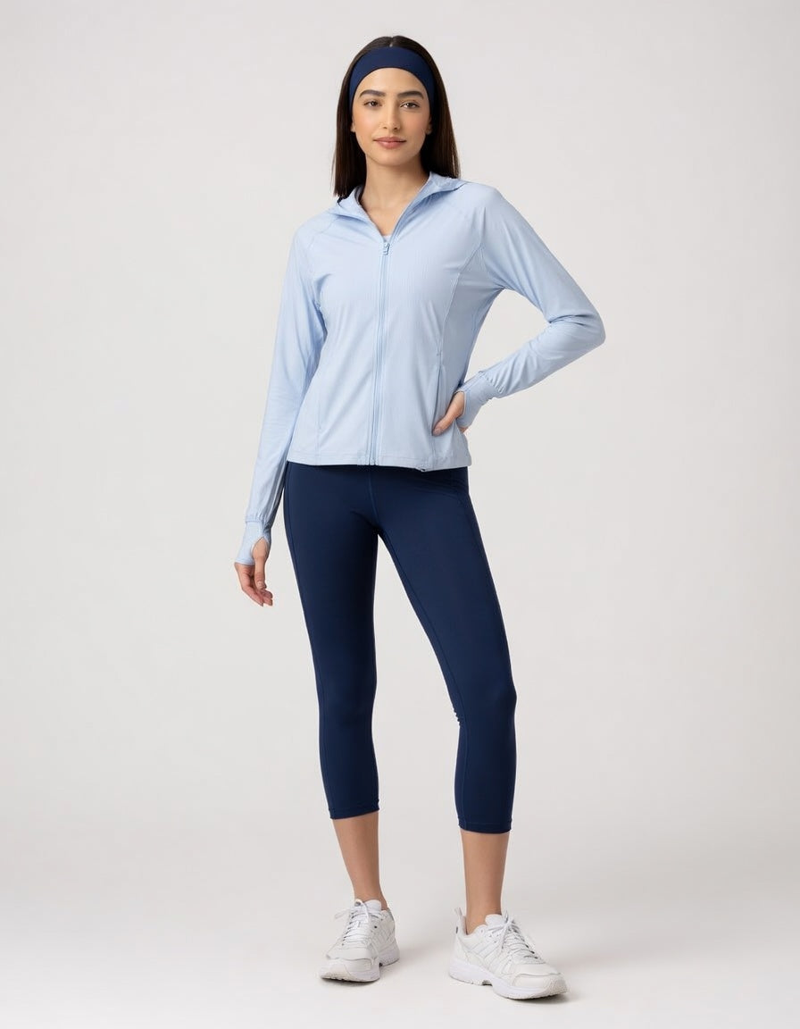 FLOW FLOW Jacket Dusty Blue / M The Arctic UPF50+ UV Protection & Quick-dry Hooded Jacket