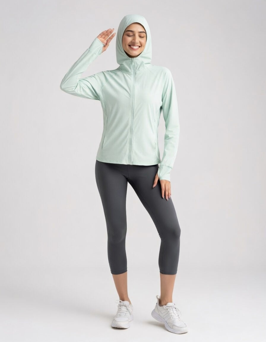 FLOW FLOW Jacket Mint / M The Arctic UPF50+ UV Protection & Quick-dry Hooded Jacket