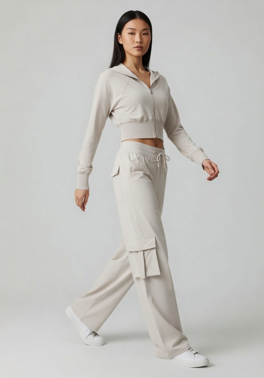 FLOW FLOW Jacket The Serene Cropped Hooded Jacket