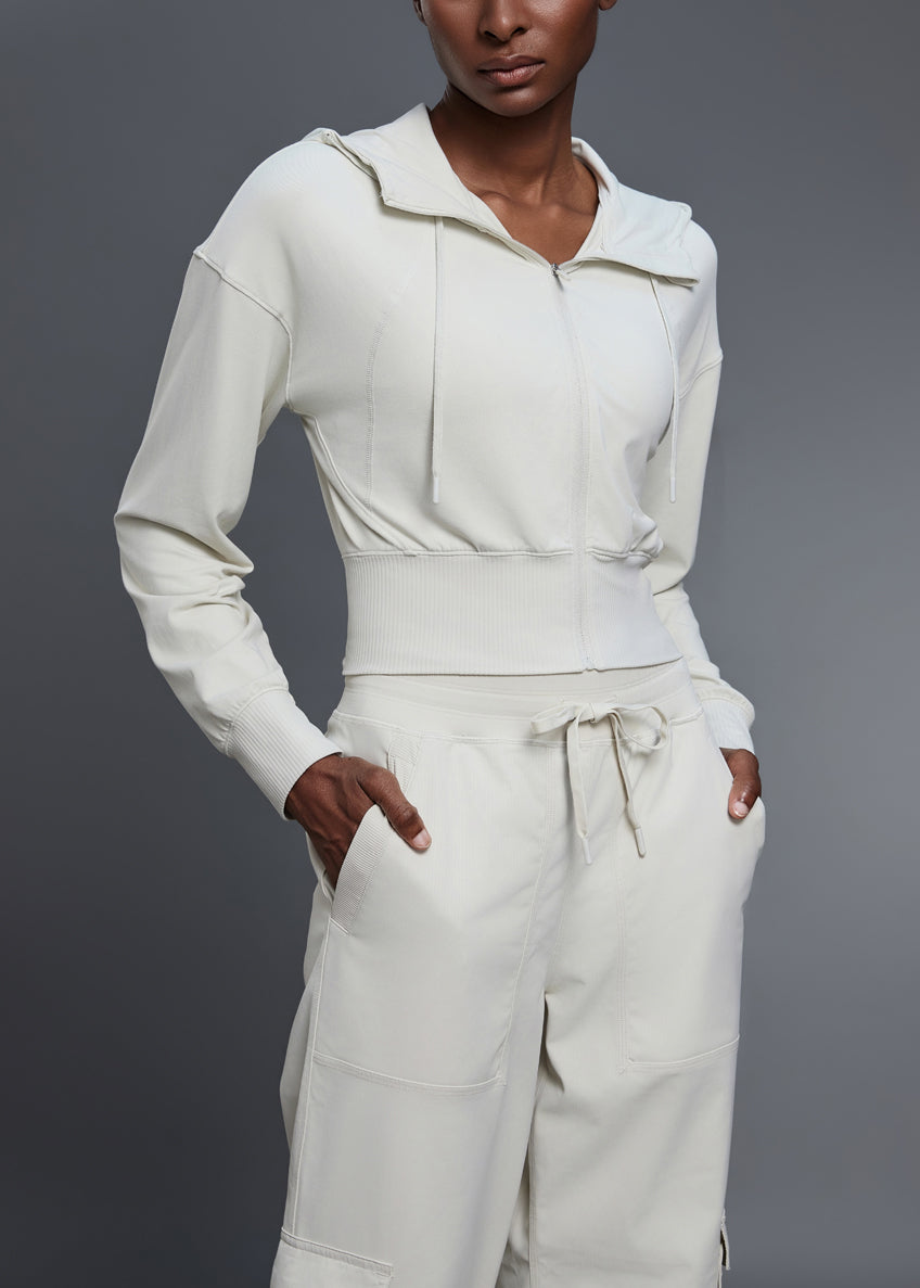 FLOW FLOW Jacket The Serene Cropped Hooded Jacket