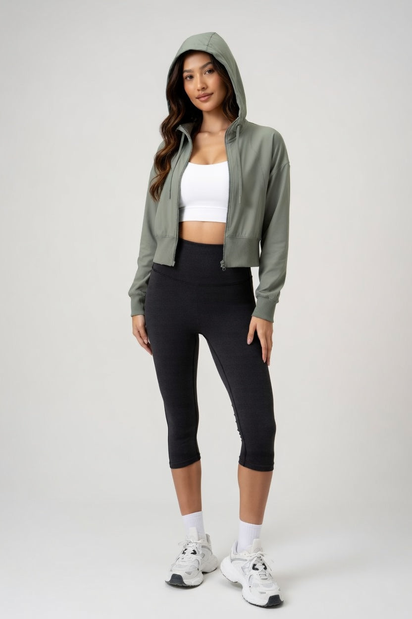 FLOW FLOW Jacket The Serene Cropped Hooded Jacket