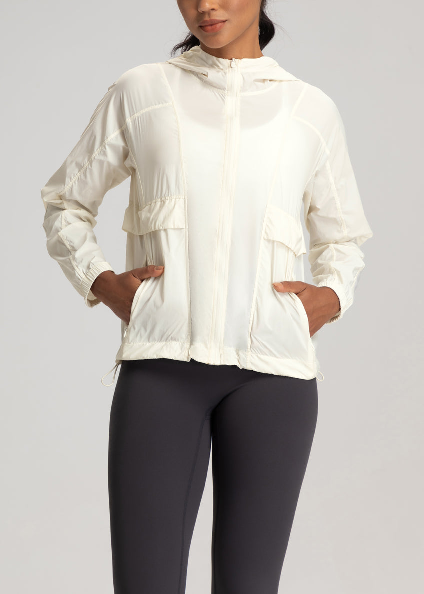 FLOW FLOW Jacket Light Ivory / S (US 2-4) The Shield Quick-Dry UPF50+ Lightweight Jacket
