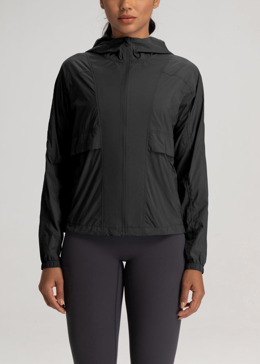 FLOW FLOW Jacket Black / S (US 2-4) The Shield Quick-Dry UPF50+ Lightweight Jacket