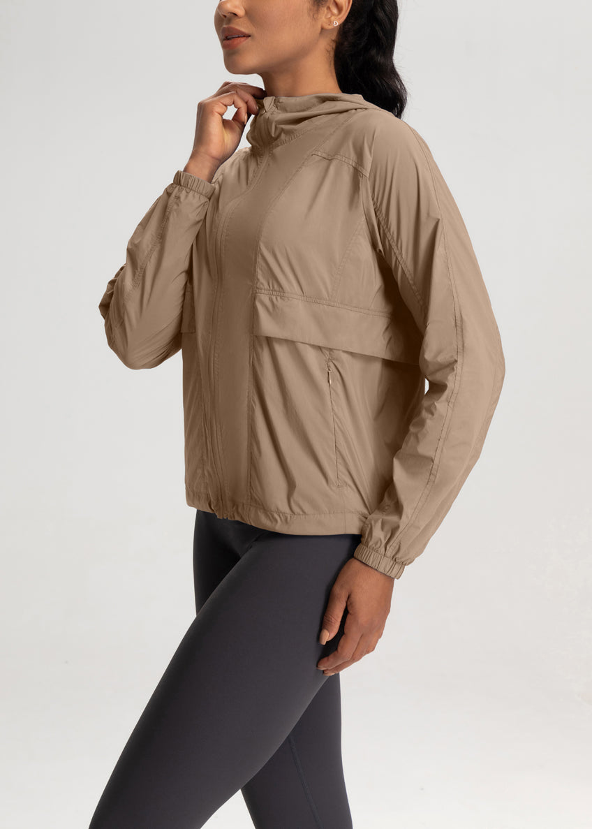 FLOW FLOW Jacket Cocoa / S (US 2-4) The Shield Quick-Dry UPF50+ Lightweight Jacket