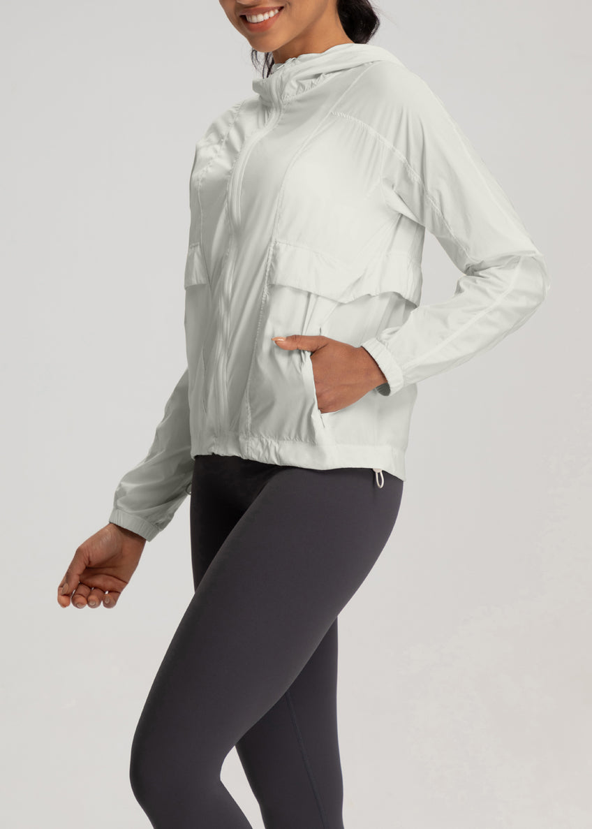 FLOW FLOW Jacket Light Gray / S (US 2-4) The Shield Quick-Dry UPF50+ Lightweight Jacket