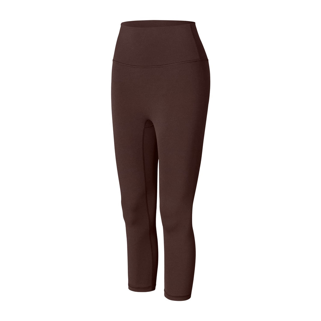 FLOW FLOW Leggings Espresso / S (US 2-4) Sleek Seamless High-Waist 7/8 Cropped Leggings