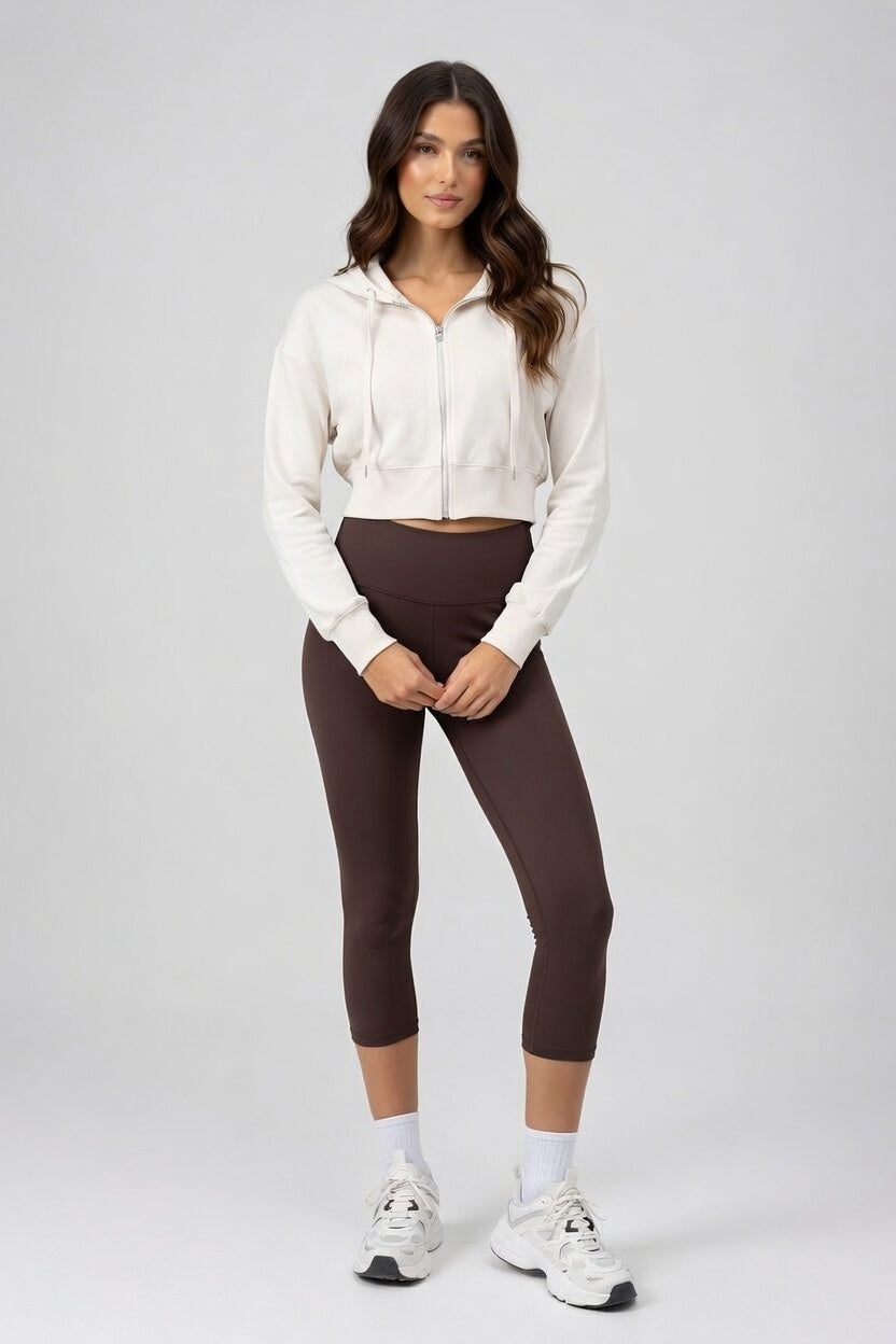 FLOW FLOW Leggings Sleek Seamless High-Waist 7/8 Cropped Leggings