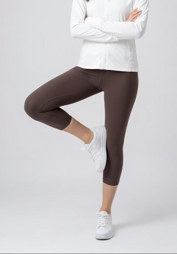 FLOW FLOW Leggings Sleek Seamless High-Waist 7/8 Cropped Leggings