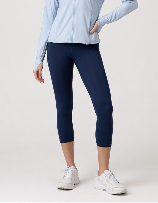 FLOW FLOW Leggings Sleek Seamless High-Waist 7/8 Cropped Leggings