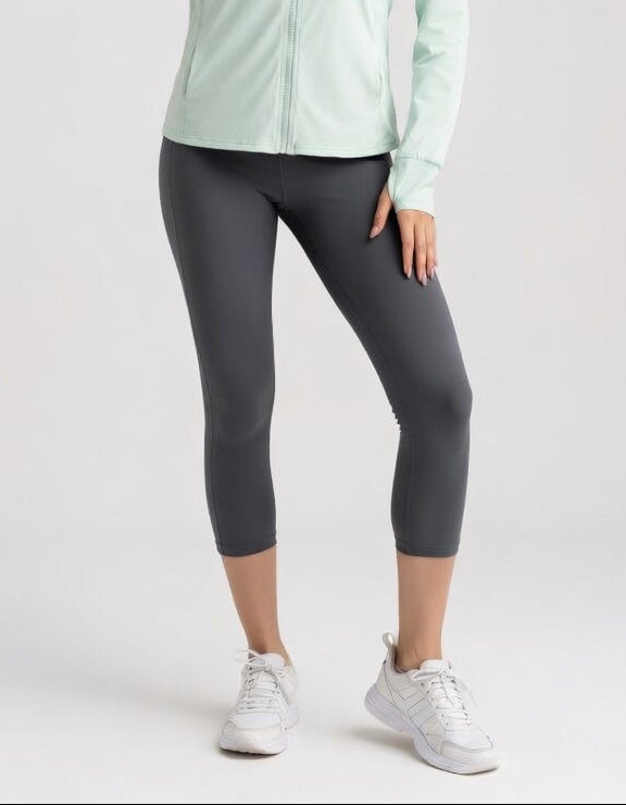 FLOW FLOW Leggings Sleek Seamless High-Waist 7/8 Cropped Leggings