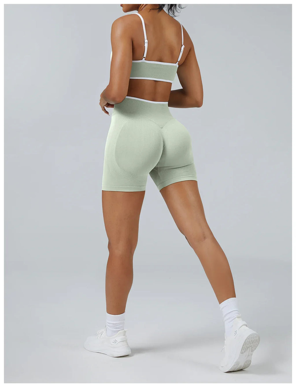 FLOW FLOW Leggings XS (US 0-2) / Mint / Short The Elevate Scrunch Booty-Lifting Biker Shorts & Leggings