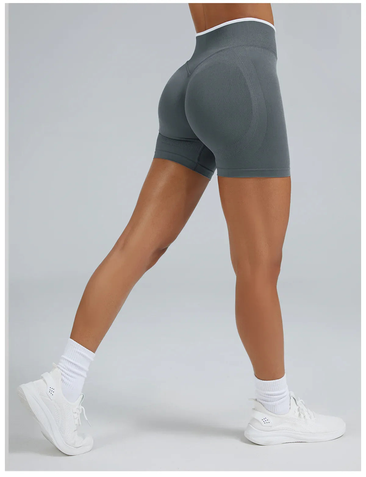 FLOW FLOW Leggings XS (US 0-2) / Dark Gray / Short The Elevate Scrunch Booty-Lifting Biker Shorts & Leggings