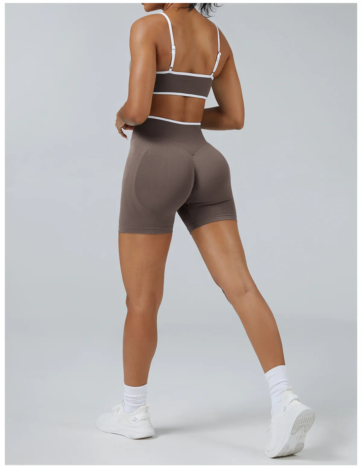 FLOW FLOW Leggings XS (US 0-2) / Mocha / Short The Elevate Scrunch Booty-Lifting Biker Shorts & Leggings