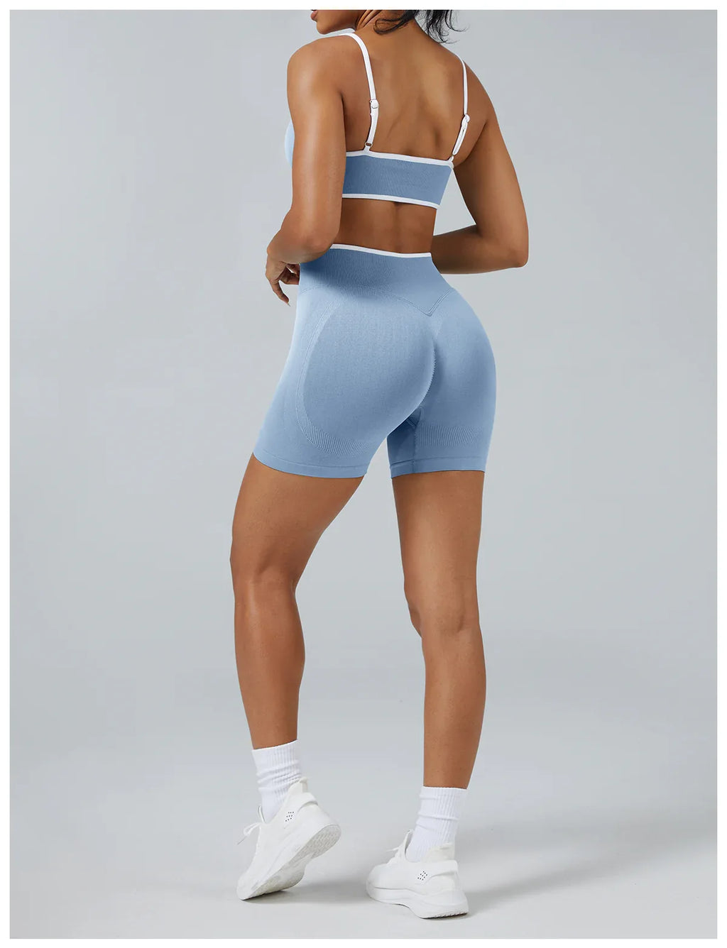 FLOW FLOW Leggings XS (US 0-2) / Dusty Blue / Short The Elevate Scrunch Booty-Lifting Biker Shorts & Leggings