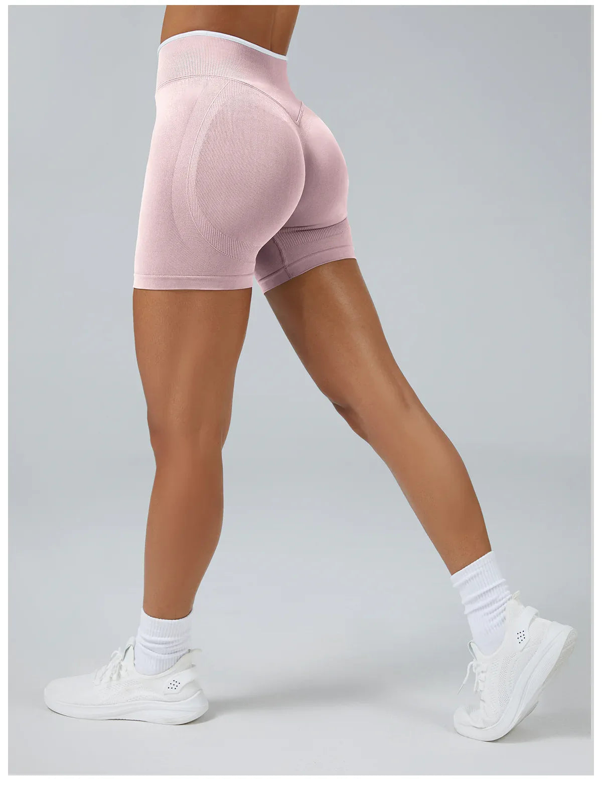 FLOW FLOW Leggings XS (US 0-2) / Light Pink / Short The Elevate Scrunch Booty-Lifting Biker Shorts & Leggings