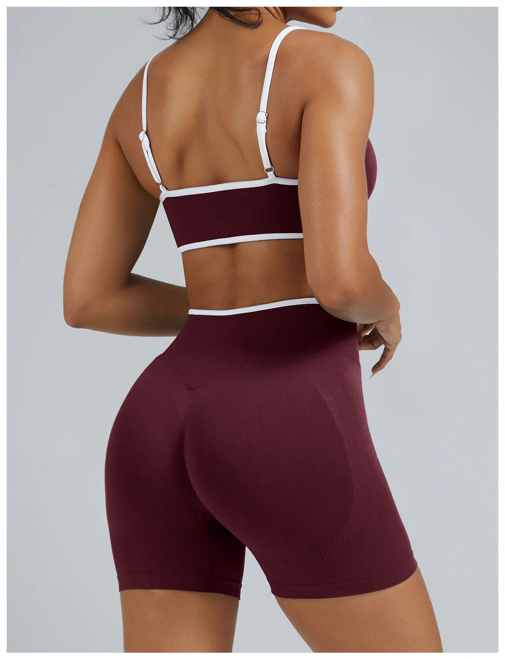 FLOW FLOW Leggings XS (US 0-2) / Red Wine / Short The Elevate Scrunch Booty-Lifting Biker Shorts & Leggings