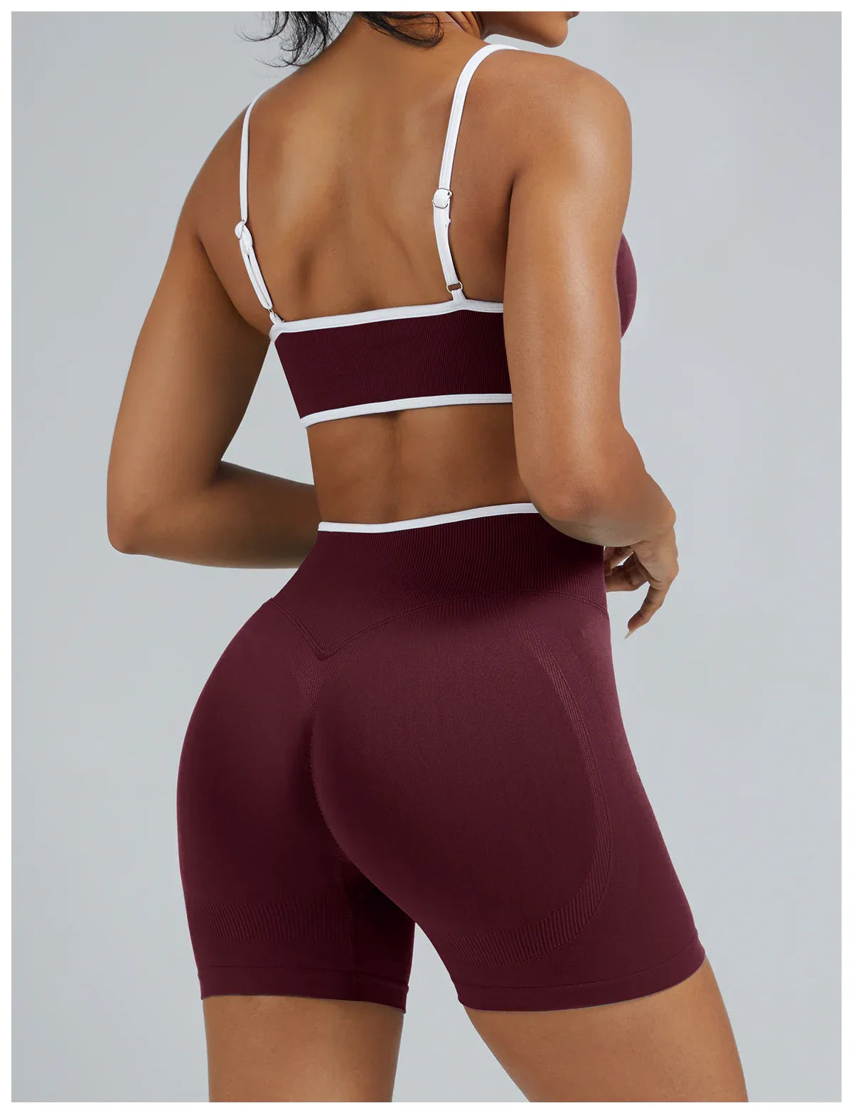 FLOW FLOW Leggings XS (US 0-2) / Red Wine / Short The Elevate Scrunch Booty-Lifting Biker Shorts & Leggings