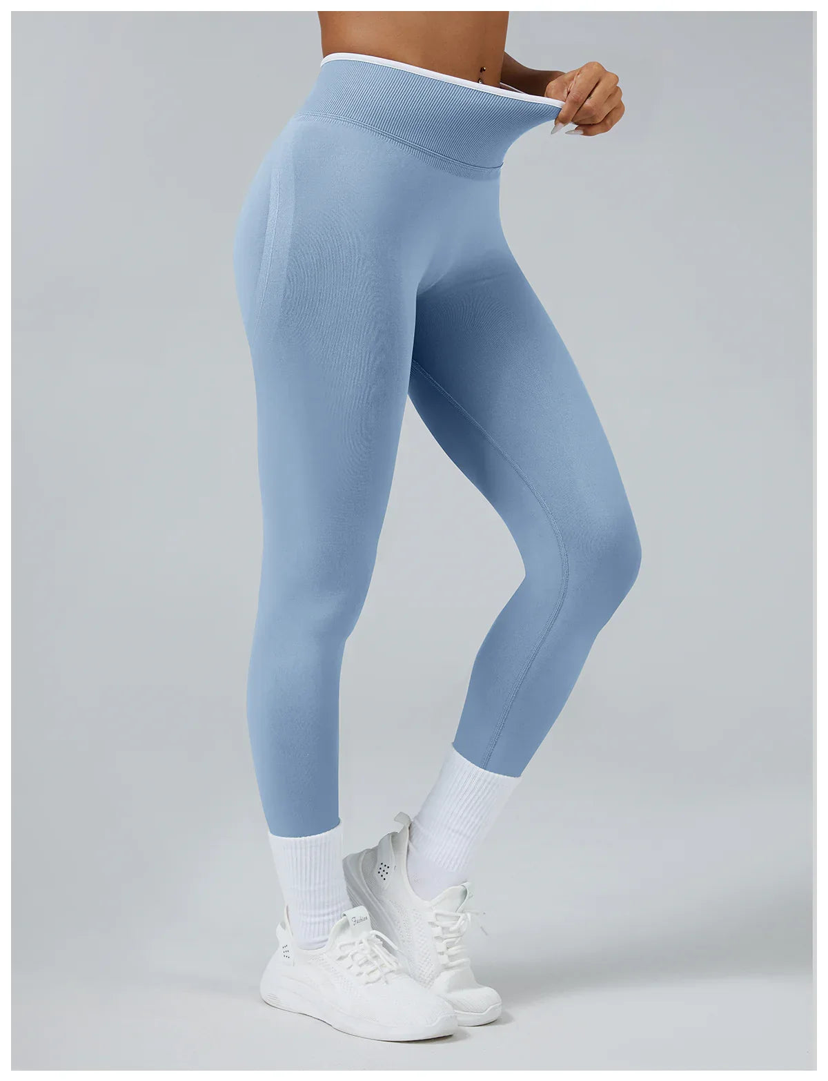 FLOW FLOW Leggings XS (US 0-2) / Dusty Blue / Long The Elevate Scrunch Booty-Lifting Biker Shorts & Leggings