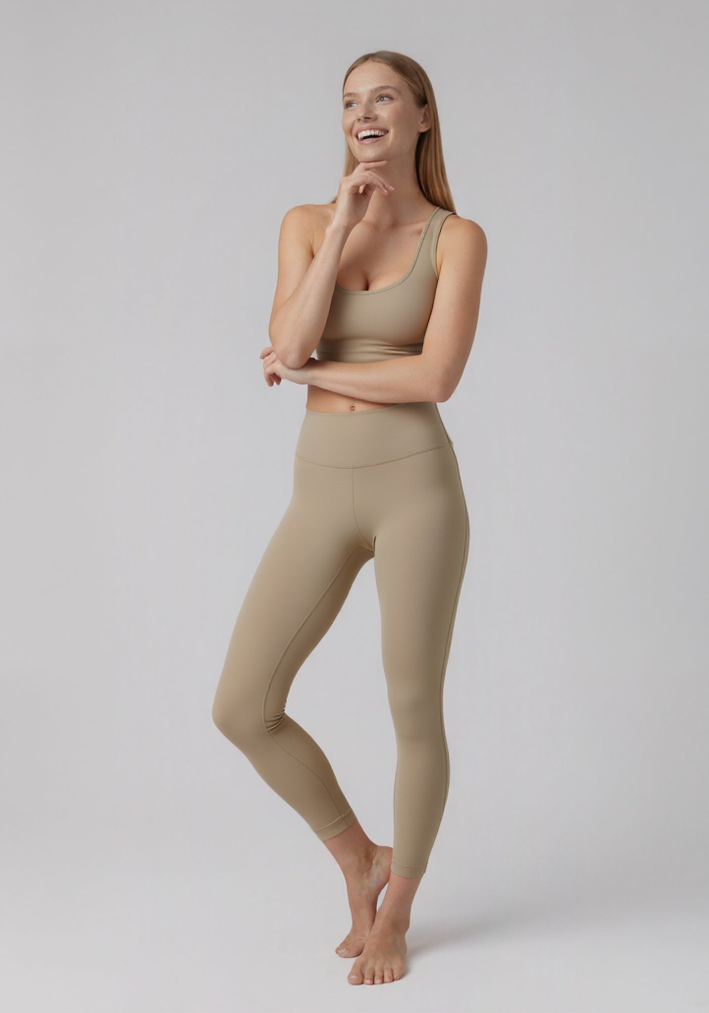 FLOW FLOW Leggings S (US 2-4) / Light Brown The One High-Waist Naked Feel Lycra Leggings