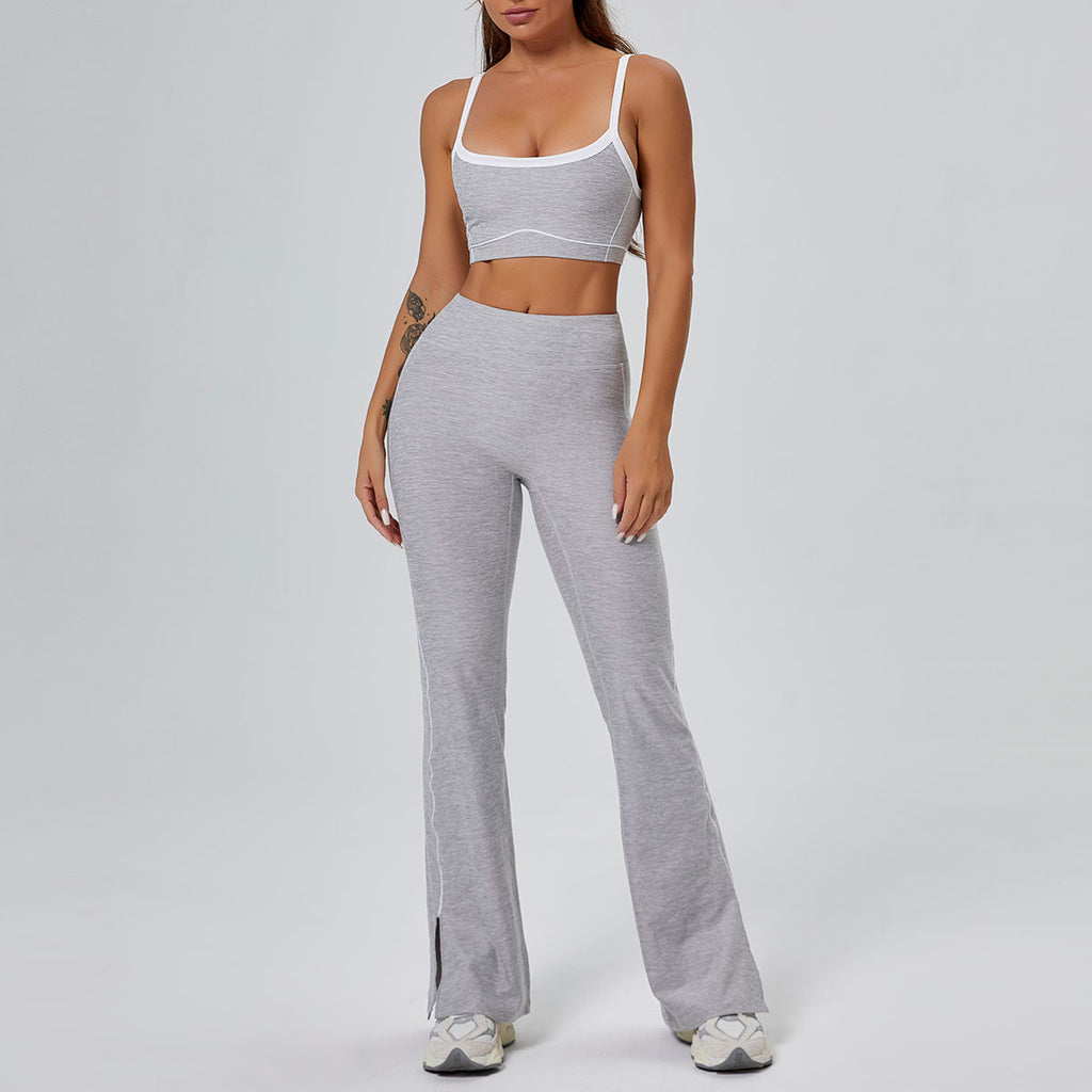 FLOW FLOW Leggings The Rhythm Color Block Flared High-Waist Active Athletic Leggings