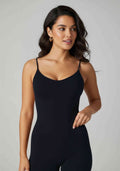 FLOW FLOW Onesie XS (US 0-2) / Black Body Hugging Sculpt & Seamless Bodysuit with Reflective Version