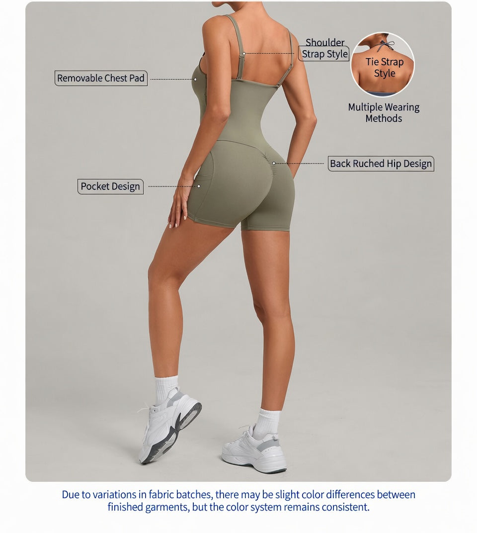 FLOW FLOW Onesie The Allure Multi-Way Adjustable Straps Onesie with Side Pocket