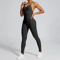 FLOW FLOW Onesie Black / S (US 2-4) / Long The Flexile Adjustable Strap Cross Back Athletic Active Onesie Bodysuit