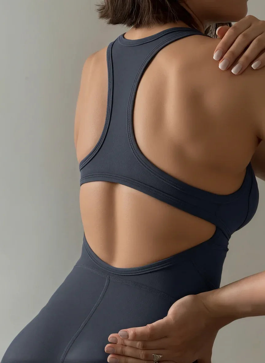 FLOW FLOW Onesie The Flux Racer Back Athletic Active Onesie Bodysuit