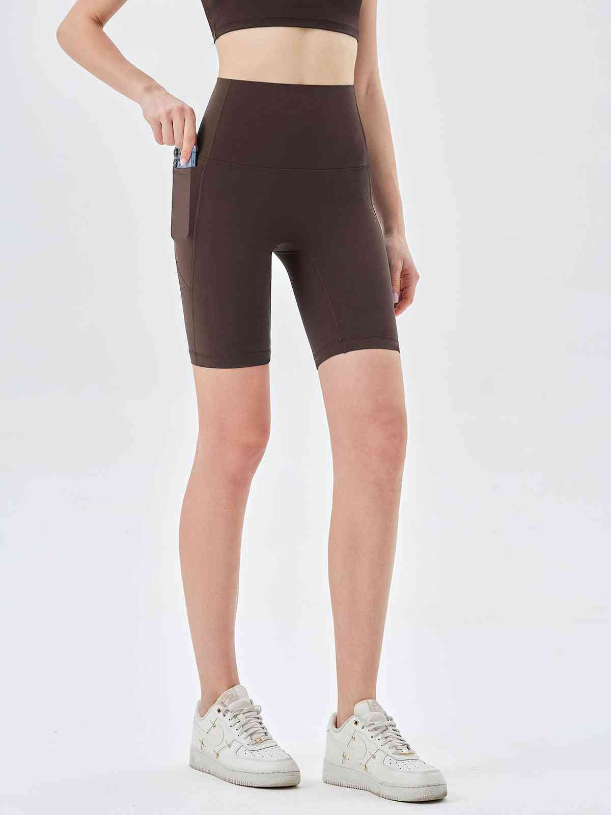 FLOW FLOW Shorts Flexible High-Waist Biker Shorts with Side Pocket
