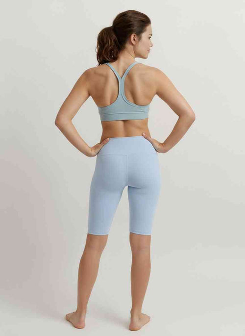 FLOW FLOW Shorts Rhino Grey / S (US 2-4) / Standard Plain Flexible High-Waist Biker Shorts with Side Pocket