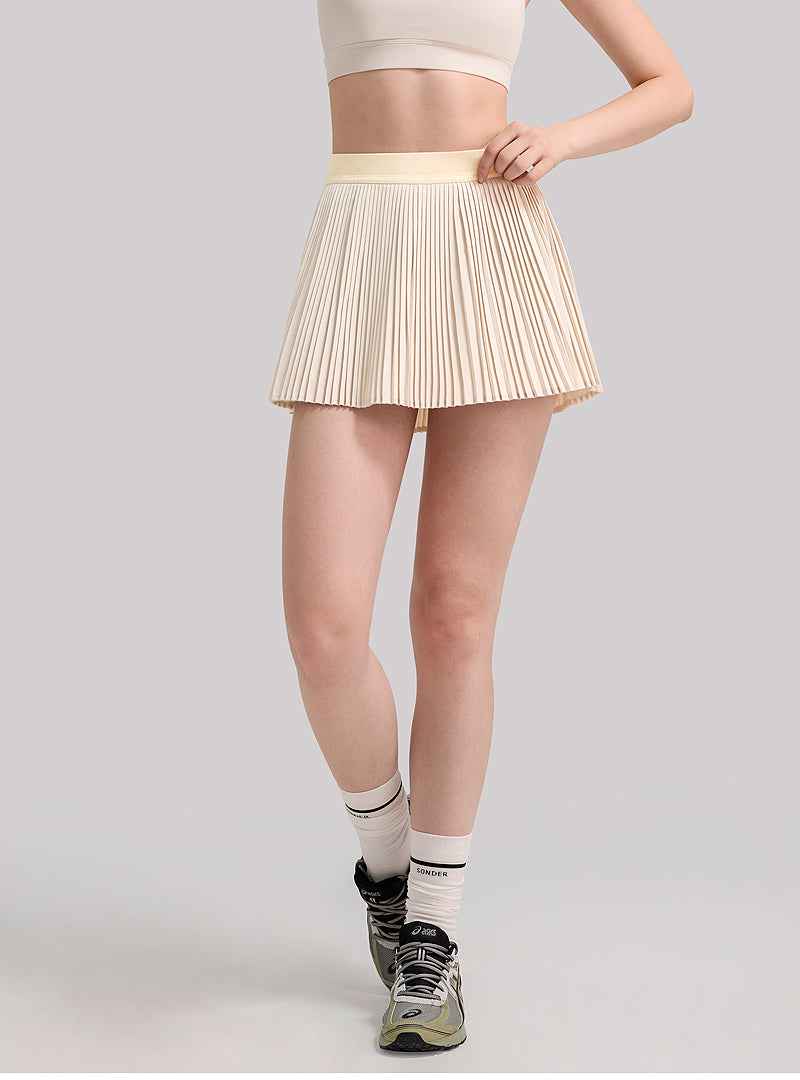 FLOW FLOW Skirt Agile Pleated Lightweight Tennis Skirt with Built-In Shorts