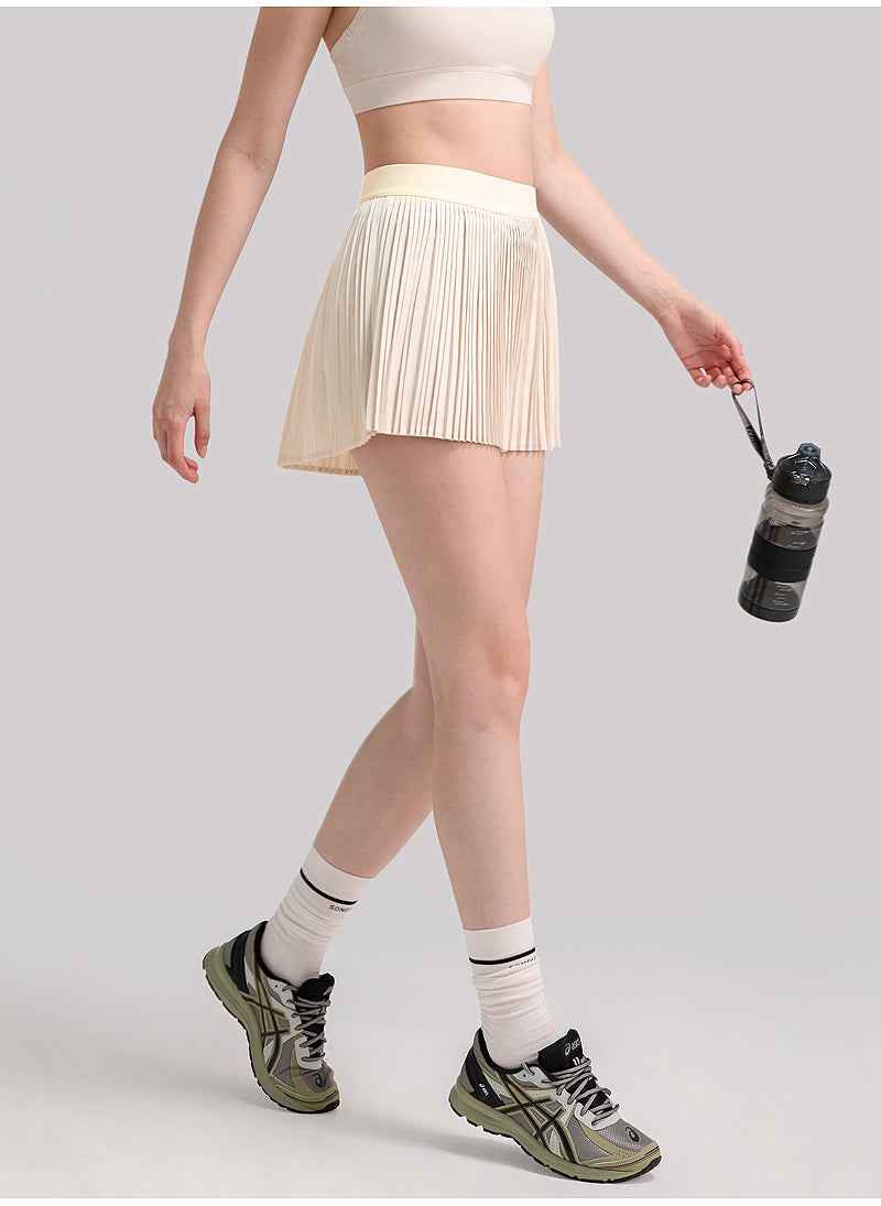 FLOW FLOW Skirt Agile Pleated Lightweight Tennis Skirt with Built-In Shorts