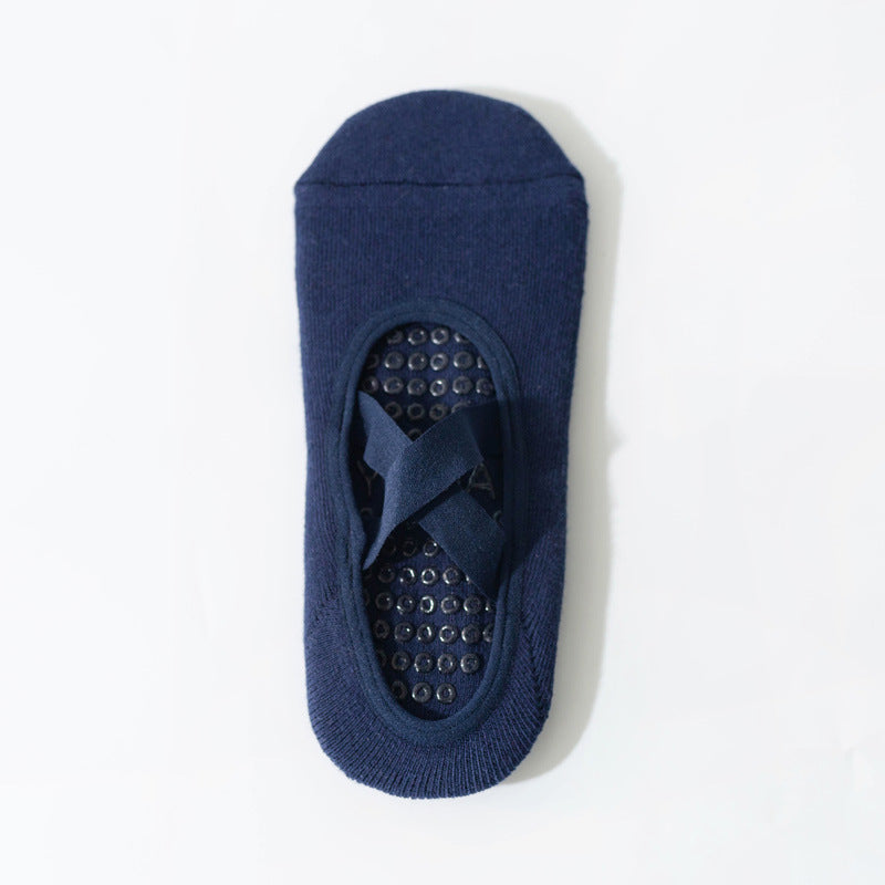 FLOW FLOW Socks Navy / One size（35-40） Inner Balance Cross-Strap Grip Non-slip yoga Socks