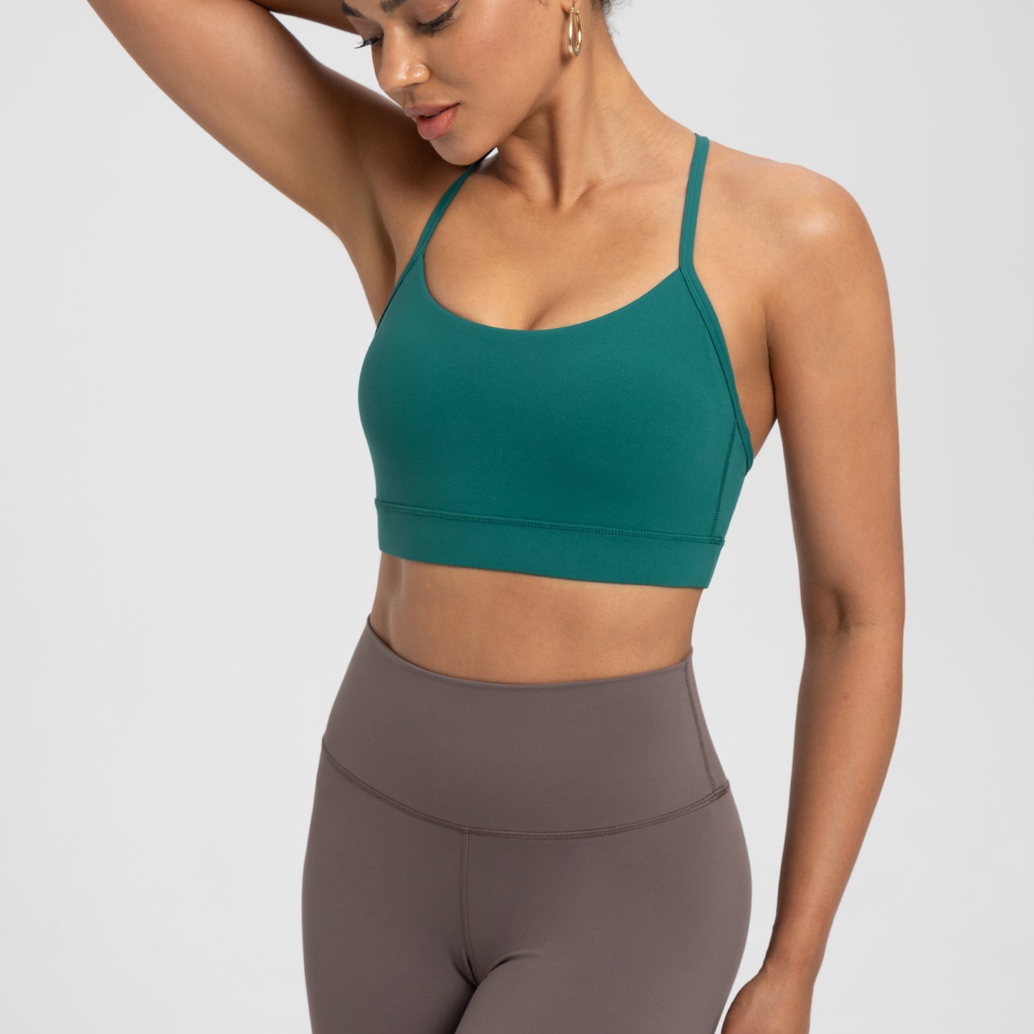 FLOW FLOW Sports Bra Turquoise / S (US 2-4) Comfort Zone Thin Strap Sports Bra Top
