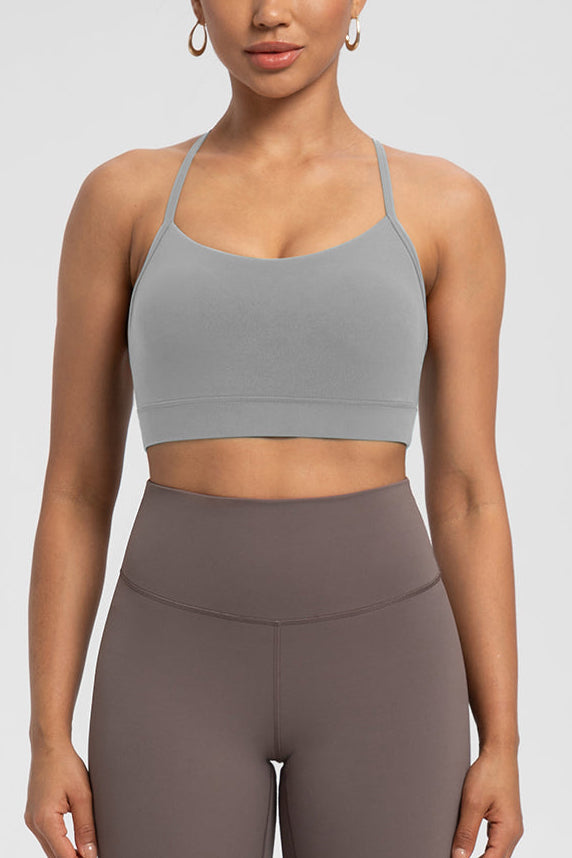FLOW FLOW Sports Bra Rhino Grey / S (US 2-4) Comfort Zone Thin Strap Sports Bra Top