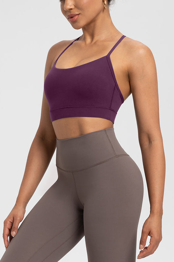 FLOW FLOW Sports Bra Magenta / S (US 2-4) Comfort Zone Thin Strap Sports Bra Top