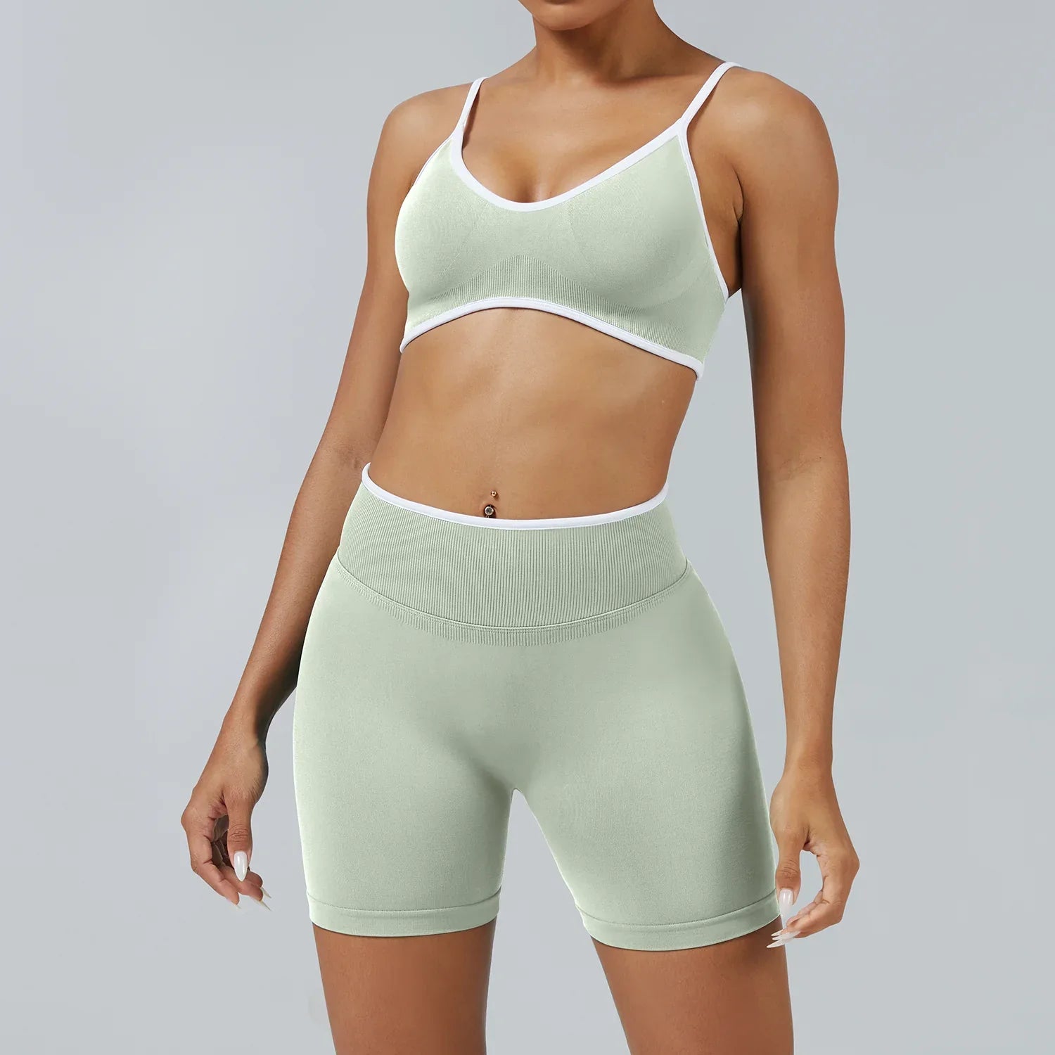 FLOW FLOW Sports Bra XS (US 0-2) / Mint / Sports Bra The Elevate Seamless High Support Sports Bra Top