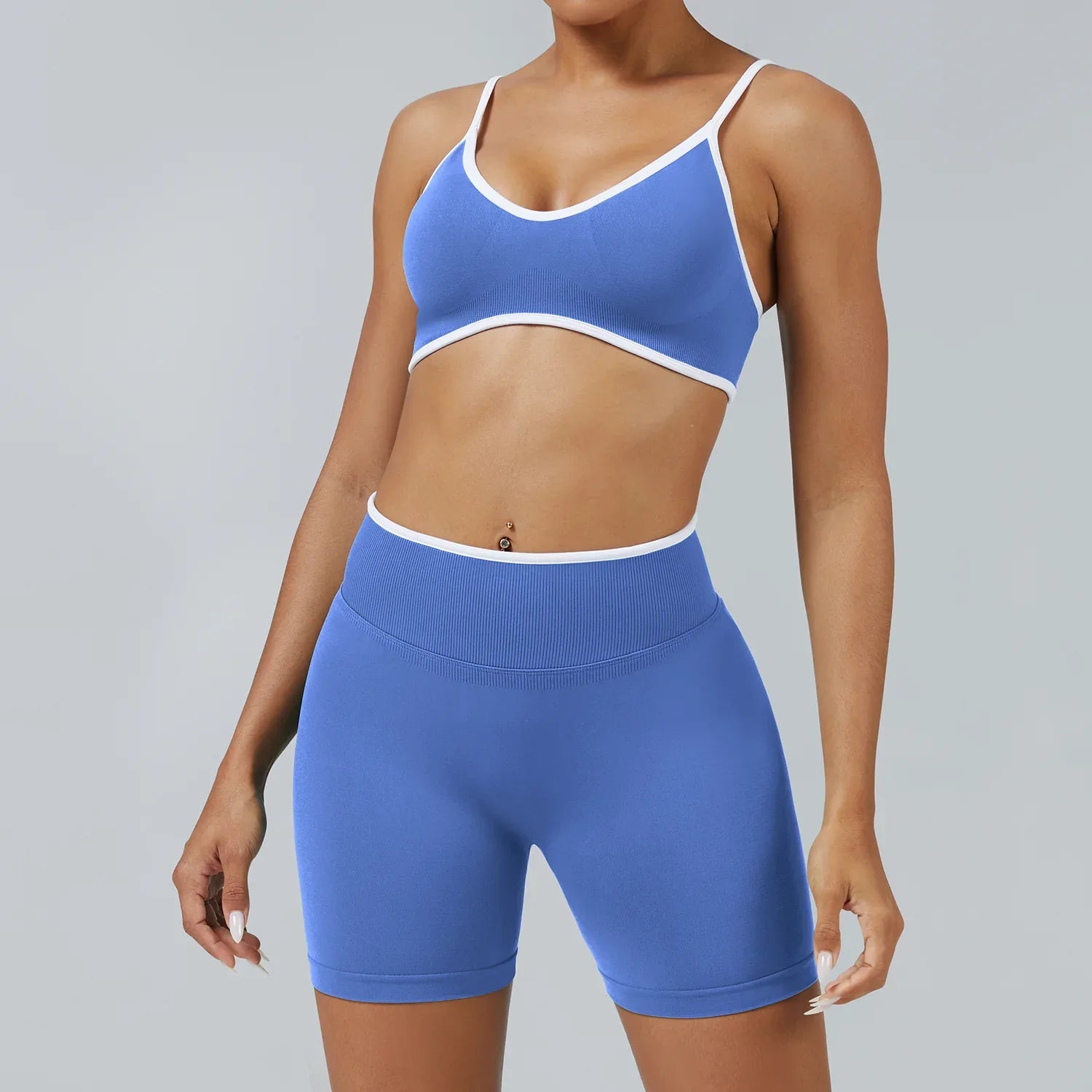 FLOW FLOW Sports Bra XS (US 0-2) / Blue / Sports Bra The Elevate Seamless High Support Sports Bra Top
