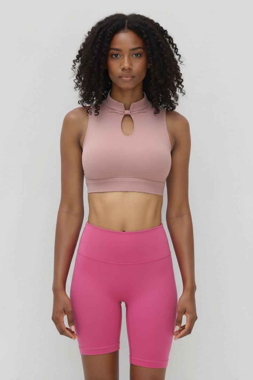 FLOW FLOW Sports Bra Zenrise High Support Sports Bra with Knot Button Design